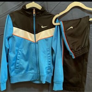 Nike Black and Blue Athletic Set